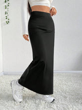 EZwear Solid Color Mermaid Style Skirt